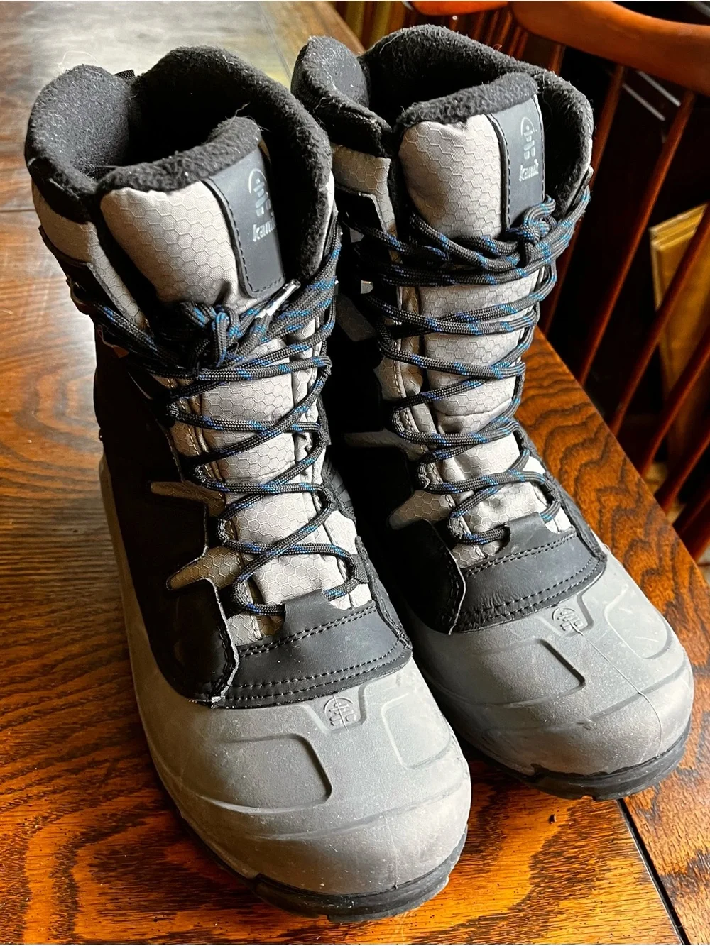 Kamik Black and Gray Men's Insulated Winter Boots